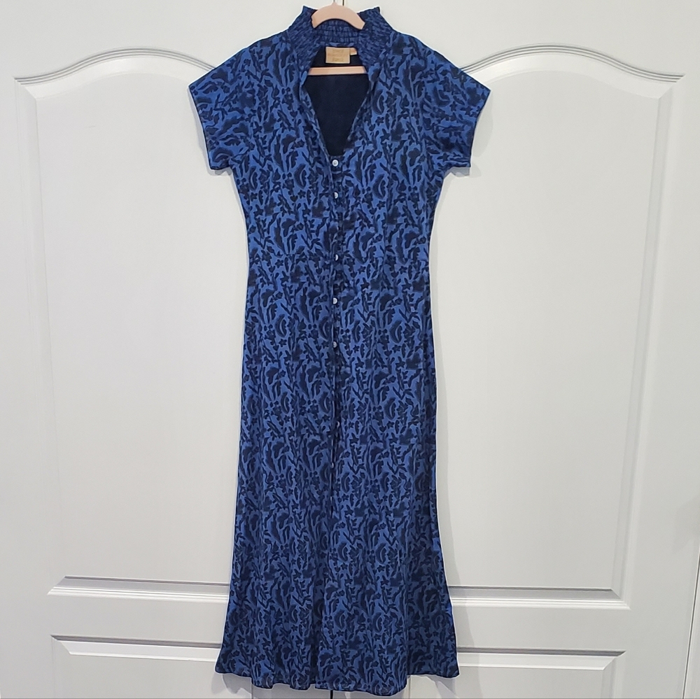 RUNGOLEE Button Down Maxi Dress